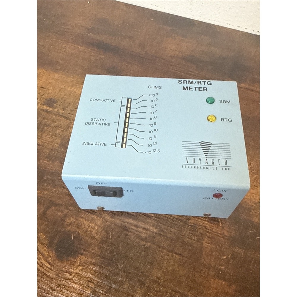 Voyager SRM/RTG Surface Resistivity & Resistance-to-Ground Meter SRM-110 NEW